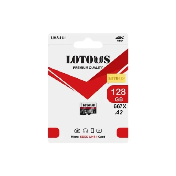 کارت حافظه لوتوس مدل A2 ظرفیت 128 گیگابایت