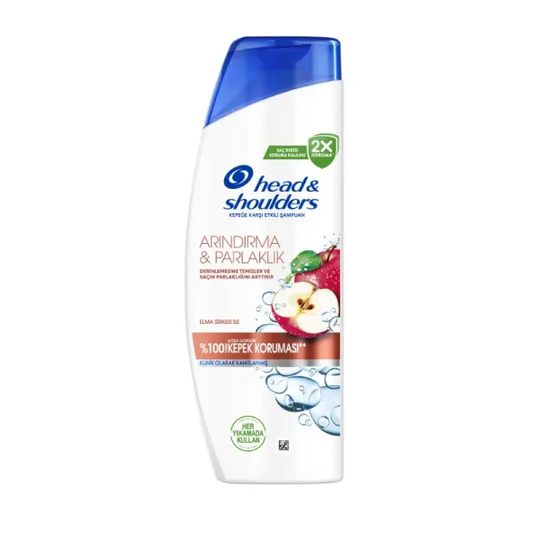 شامپو هد اند شولدرز Head And Shoulders مدل Arindirma And Parlaklik حاوی عصاره سیب حجم 330 میل