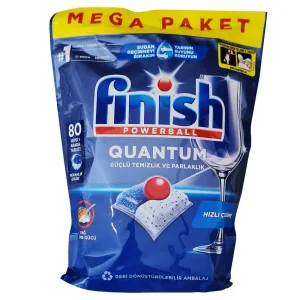 قرص ماشین ظرفشویی فینیش Finish کوانتوم Quantum بسته80 عددی