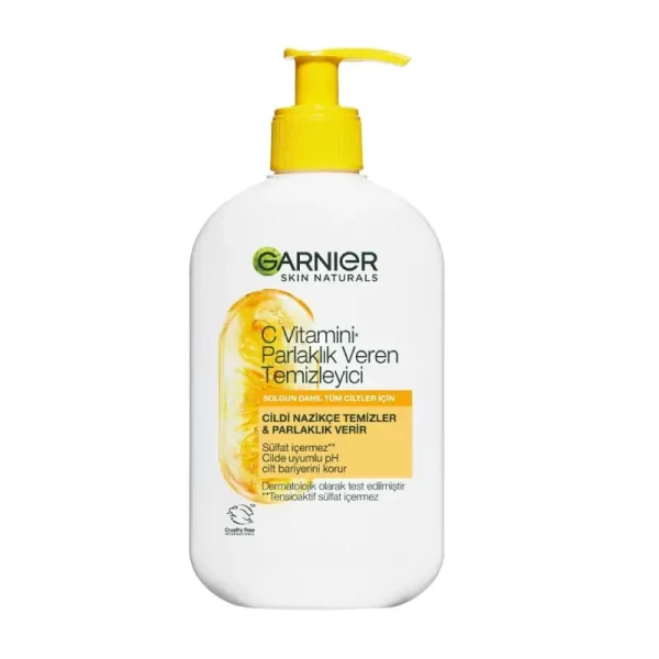 ژل شستشوی صورت گارنیر Garnier بدون سلفات مدل ویتامین C