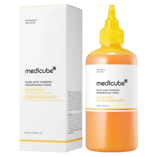 تونر ترمیم کننده و روشن کننده کوجیک اسید و زردچوبه مدی کیوب Medicube حجم 250 میل